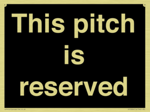 This pitch is reserved